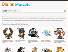 Tablet Screenshot of designmascots.com